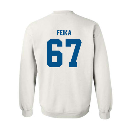 Delaware - NCAA Football : Mustafa Feika - Classic Fashion Shersey Crewneck Sweatshirt-1