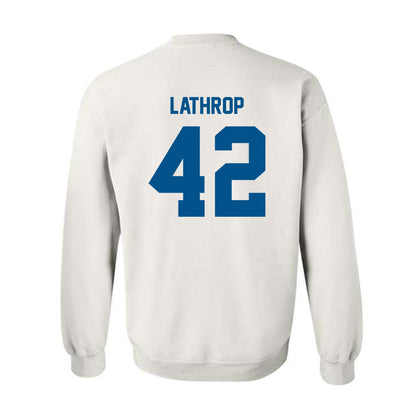 Delaware - NCAA Men's Lacrosse : Keegan Lathrop - Classic Fashion Shersey Crewneck Sweatshirt-1