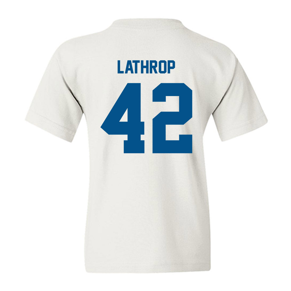 Delaware - NCAA Men's Lacrosse : Keegan Lathrop - Classic Fashion Shersey Youth T-Shirt-1