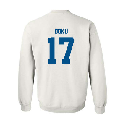 Delaware - NCAA Football : Emmanuel Doku - Classic Fashion Shersey Crewneck Sweatshirt-1