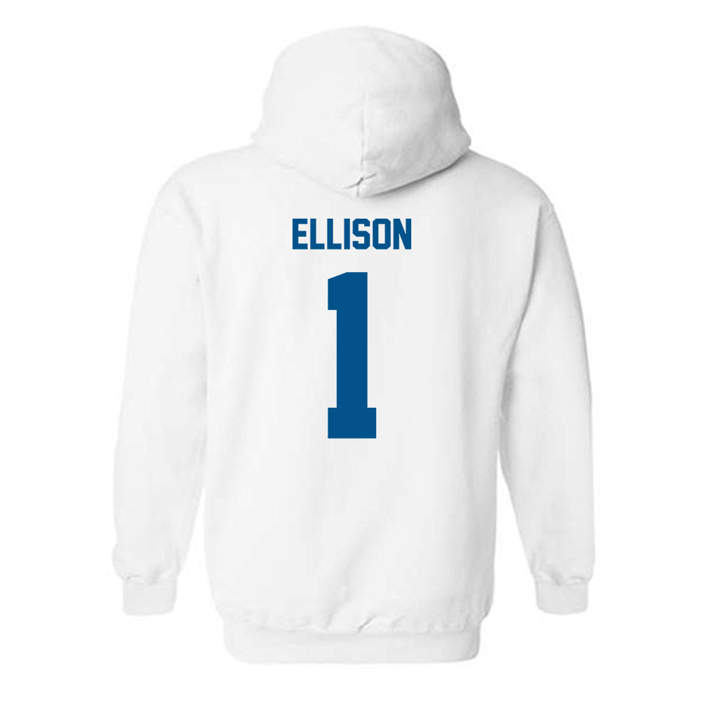 Delaware - NCAA Men's Basketball : Mason Ellison - Classic Fashion Shersey Hooded Sweatshirt-1