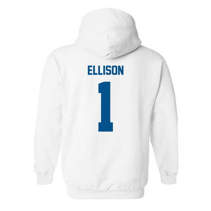 Delaware - NCAA Men's Basketball : Mason Ellison - Classic Fashion Shersey Hooded Sweatshirt-1