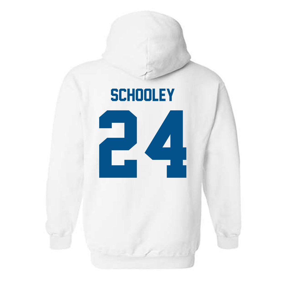 Delaware - NCAA Ice Hockey : Taylor Schooley - Classic Fashion Shersey Hooded Sweatshirt-1