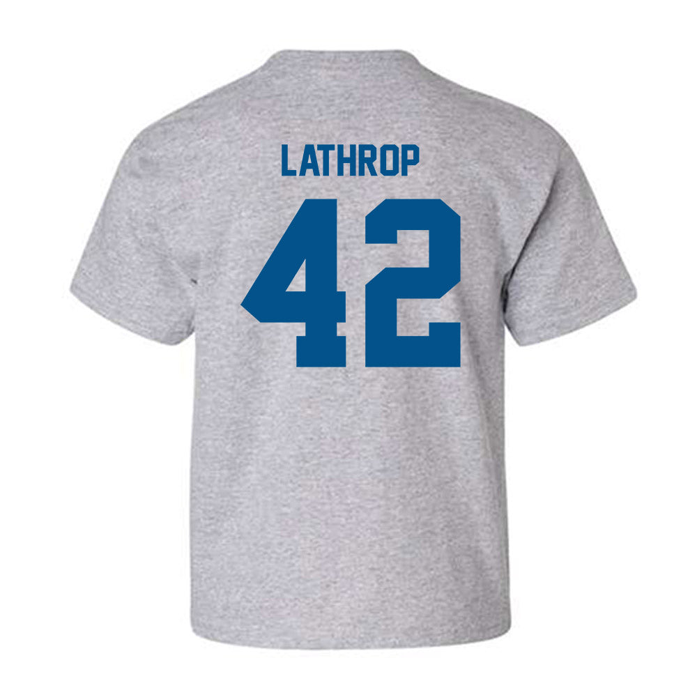 Delaware - NCAA Men's Lacrosse : Keegan Lathrop - Classic Fashion Shersey Youth T-Shirt-1