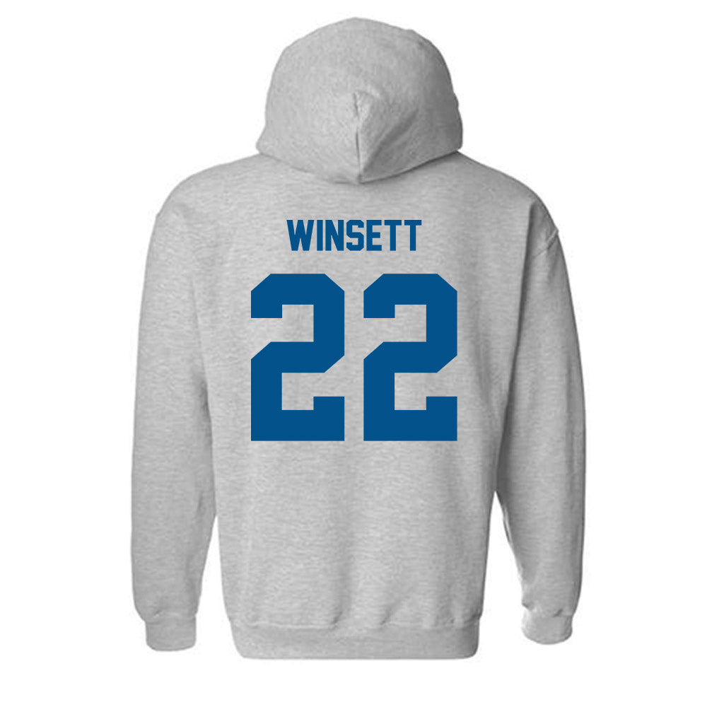 Delaware - NCAA Baseball : Sam Winsett - Classic Fashion Shersey Hooded Sweatshirt-1