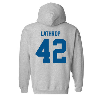 Delaware - NCAA Men's Lacrosse : Keegan Lathrop - Classic Fashion Shersey Hooded Sweatshirt-1