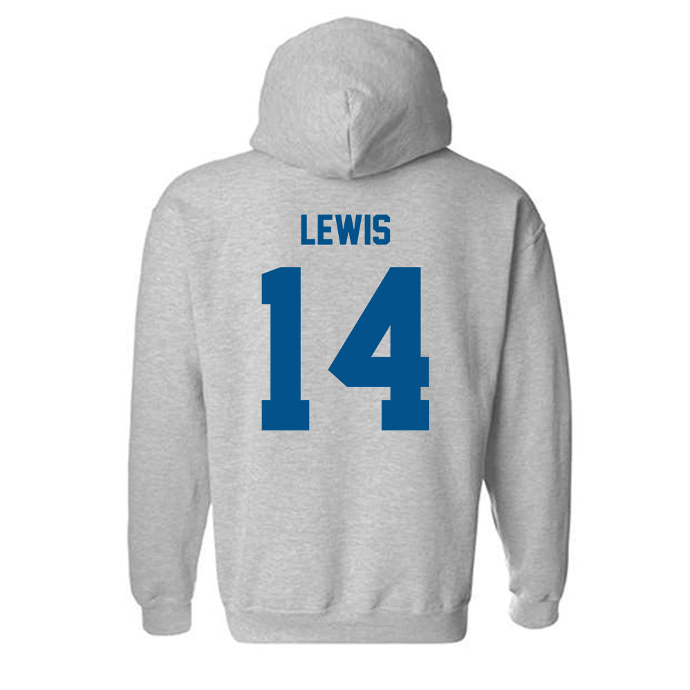 Delaware - NCAA Football : Donovan Lewis - Classic Fashion Shersey Hooded Sweatshirt-1