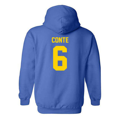 Delaware - NCAA Men's Lacrosse : Scott Conte - Classic Shersey Hooded Sweatshirt-1