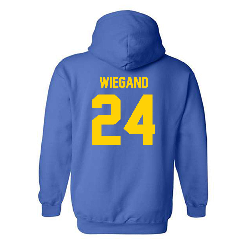 Delaware - NCAA Women's Volleyball : Auna Wiegand - Classic Shersey Hooded Sweatshirt-1