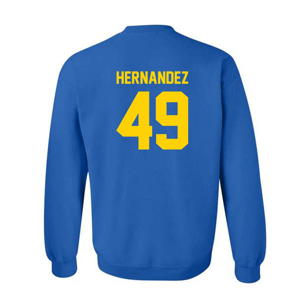 Delaware - NCAA Football : Yamdry Hernandez - Classic Shersey Crewneck Sweatshirt-1