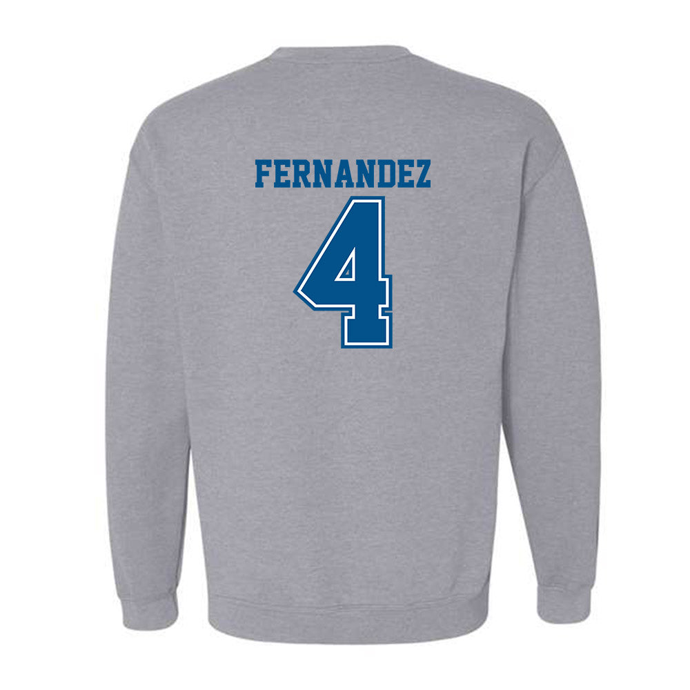 Delaware - NCAA Men's Basketball : Justyn Fernandez - Classic Shersey Crewneck Sweatshirt-1