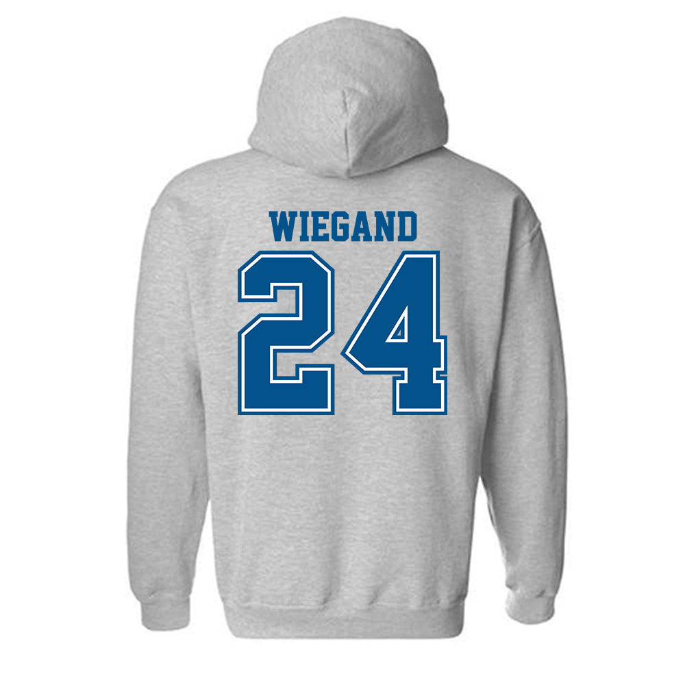 Delaware - NCAA Women's Volleyball : Auna Wiegand - Classic Shersey Hooded Sweatshirt-1