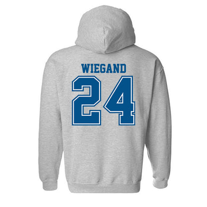 Delaware - NCAA Women's Volleyball : Auna Wiegand - Classic Shersey Hooded Sweatshirt-1