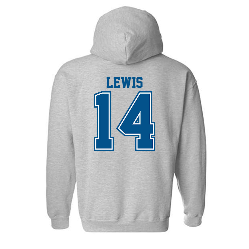 Delaware - NCAA Football : Donovan Lewis - Classic Shersey Hooded Sweatshirt-1
