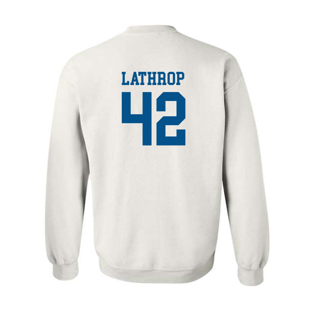 Delaware - NCAA Men's Lacrosse : Keegan Lathrop - Classic Shersey Crewneck Sweatshirt-1