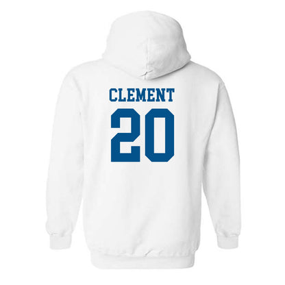 Delaware - NCAA Women's Basketball : Claudia Clement - Classic Shersey Hooded Sweatshirt-1