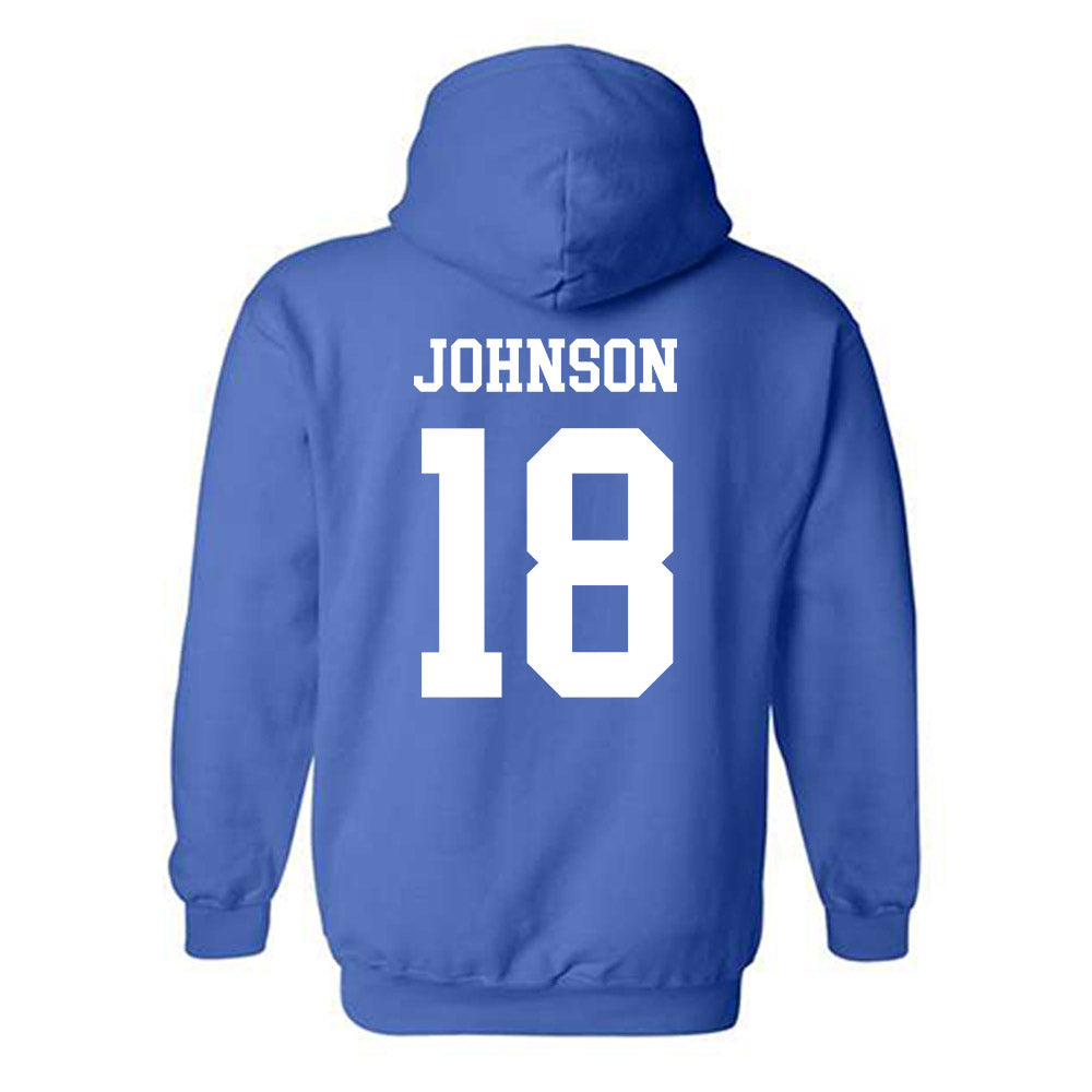 Memphis - NCAA Football : TJ Johnson - Classic Fashion Shersey Hooded Sweatshirt-1