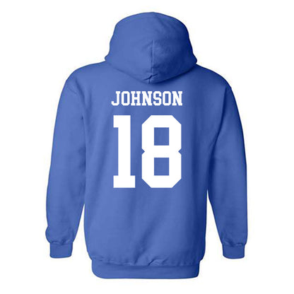 Memphis - NCAA Football : TJ Johnson - Classic Fashion Shersey Hooded Sweatshirt-1