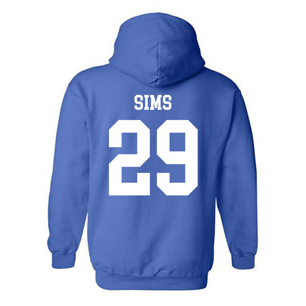 Memphis - NCAA Football : Tim Sims - Classic Fashion Shersey Hooded Sweatshirt-1