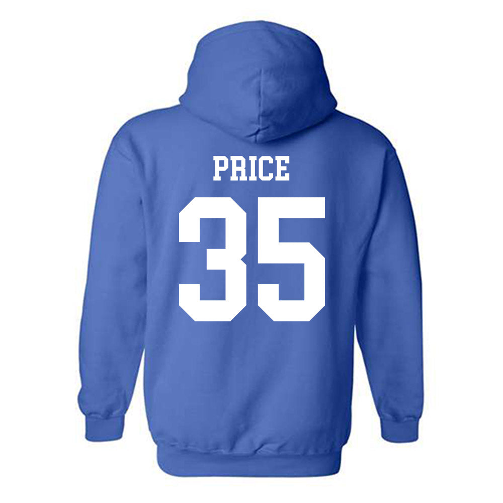 Memphis - NCAA Baseball : Parker Price - Classic Fashion Shersey Hooded Sweatshirt-1