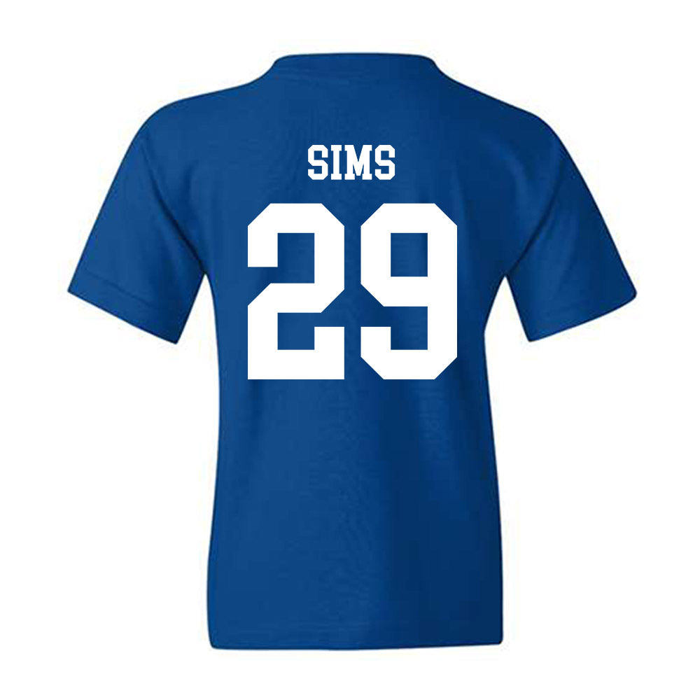 Memphis - NCAA Football : Tim Sims - Classic Fashion Shersey Youth T-Shirt-1