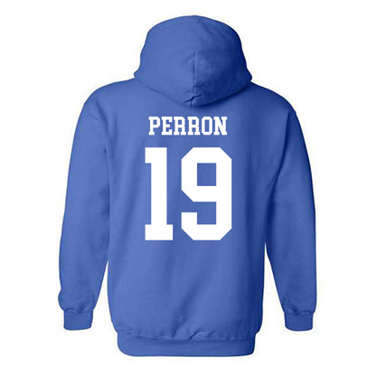 Memphis - NCAA Women's Soccer : Elise Perron - Classic Fashion Shersey Hooded Sweatshirt-1