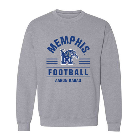 Memphis - NCAA Football : Aaron Karas - Classic Fashion Shersey Crewneck Sweatshirt-0