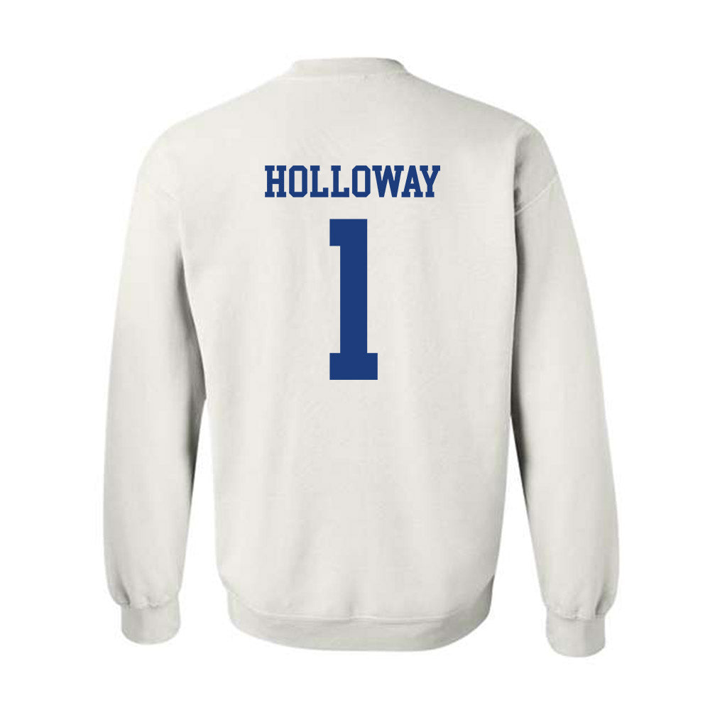 Memphis - NCAA Men's Basketball : Joshua Holloway - Classic Fashion Shersey Crewneck Sweatshirt-1