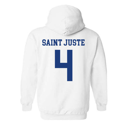 Memphis - NCAA Men's Soccer : Junior Saint Juste - Classic Fashion Shersey Hooded Sweatshirt-1