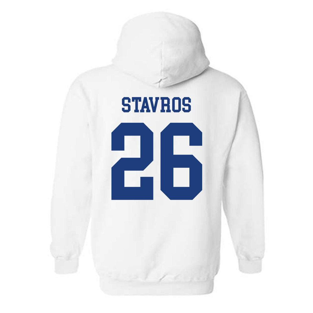 Memphis - NCAA Men's Soccer : Dino Stavros - Classic Fashion Shersey Hooded Sweatshirt