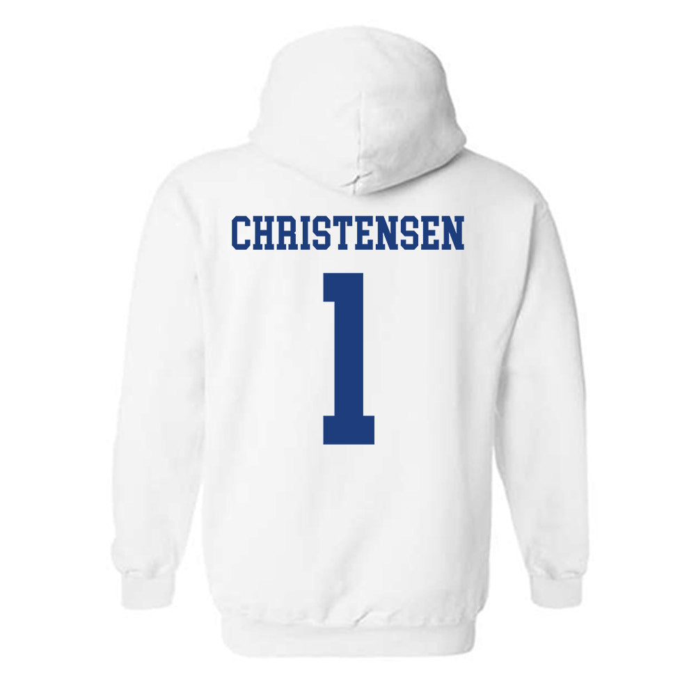 Memphis - NCAA Men's Soccer : Mathias Christensen - Classic Fashion Shersey Hooded Sweatshirt-1