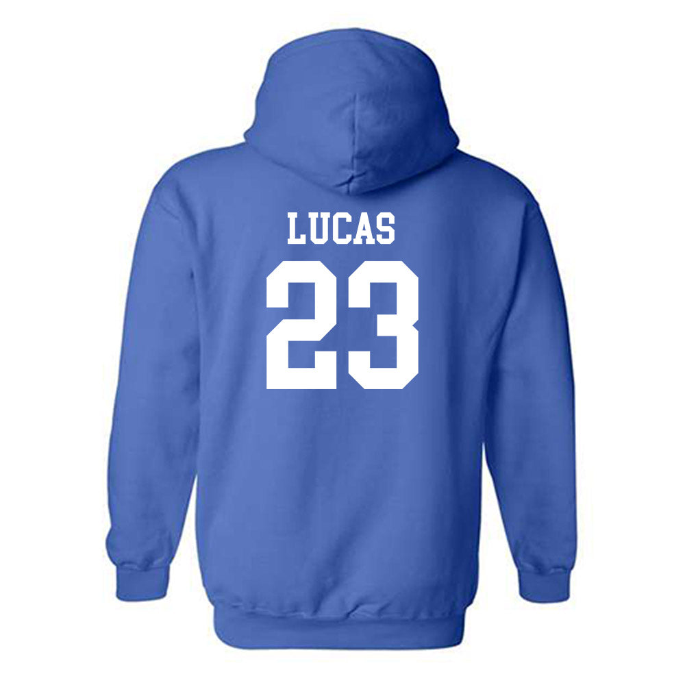 Memphis - NCAA Baseball : Isaac Lucas - Classic Shersey Hooded Sweatshirt-1