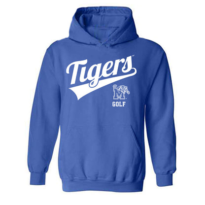 Memphis - NCAA Men's Golf : Curro Martinez - Classic Shersey Hooded Sweatshirt-0