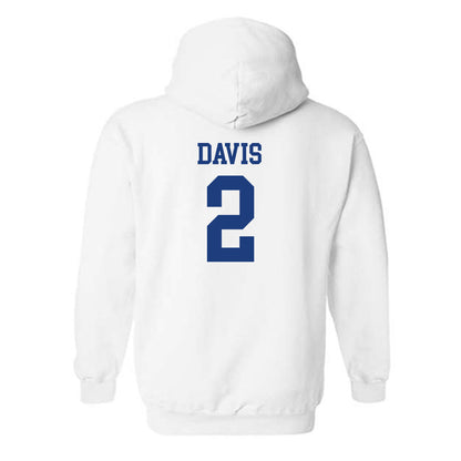 Memphis - NCAA Men's Basketball : Zach Davis - Classic Shersey Hooded Sweatshirt-1