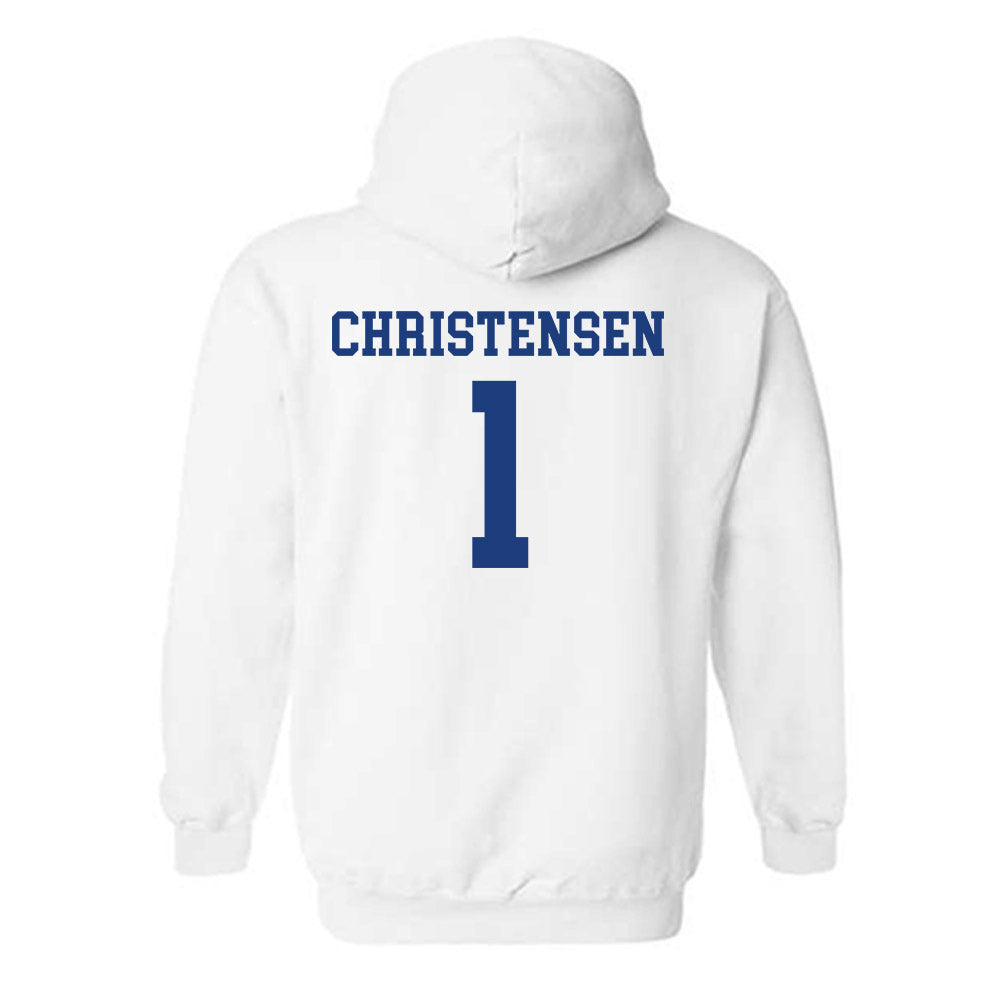 Memphis - NCAA Men's Soccer : Mathias Christensen - Classic Shersey Hooded Sweatshirt-1