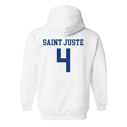 Memphis - NCAA Men's Soccer : Junior Saint Juste - Classic Shersey Hooded Sweatshirt-1
