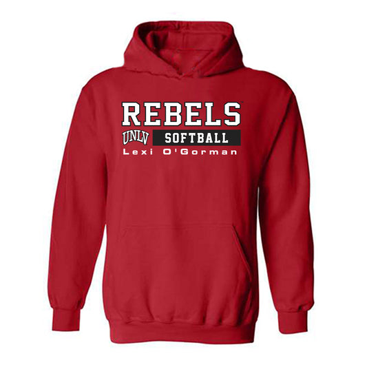 UNLV - NCAA Softball : Lexi O'Gorman - Classic Fashion Shersey Hooded Sweatshirt-0