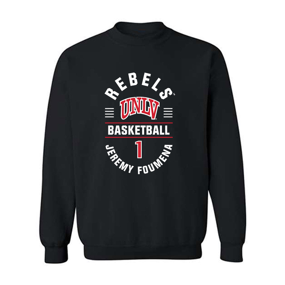 UNLV - NCAA Men's Basketball : Jeremy Foumena - Classic Fashion Shersey Crewneck Sweatshirt-0