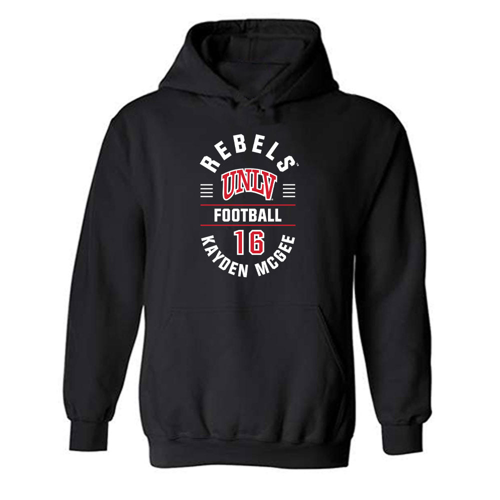 UNLV - NCAA Football : Kayden McGee - Classic Fashion Shersey Hooded Sweatshirt-0