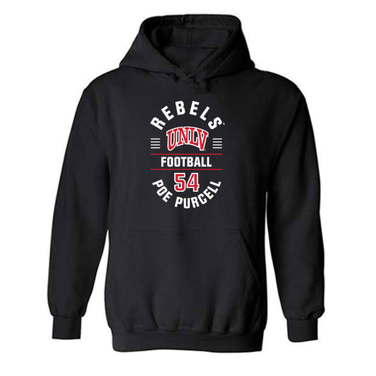 UNLV - NCAA Football : Poe Purcell - Classic Fashion Shersey Hooded Sweatshirt-0