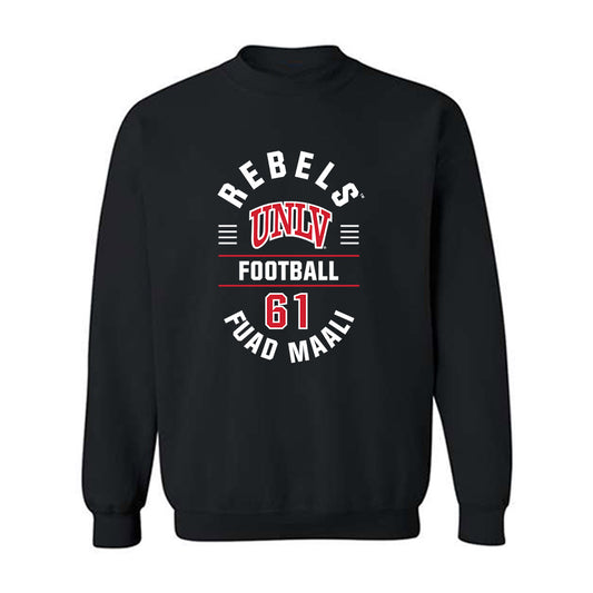 UNLV - NCAA Football : Fuad Maali - Classic Fashion Shersey Crewneck Sweatshirt-0