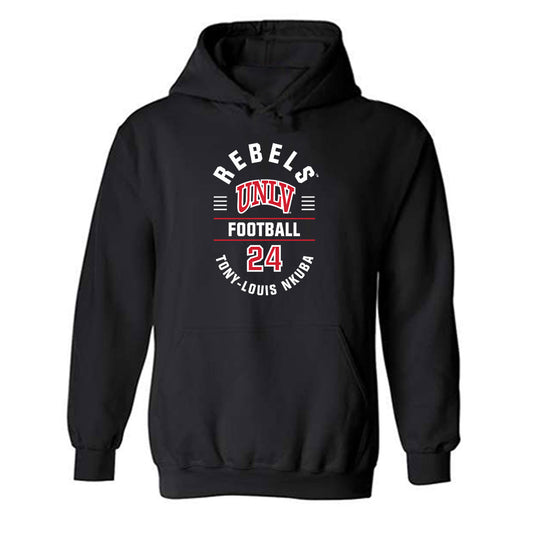 UNLV - NCAA Football : Tony-Louis Nkuba - Classic Fashion Shersey Hooded Sweatshirt-0
