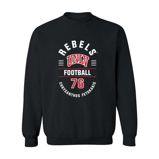UNLV - NCAA Football : Chrysanthos Fetokakis - Classic Fashion Shersey Crewneck Sweatshirt-0