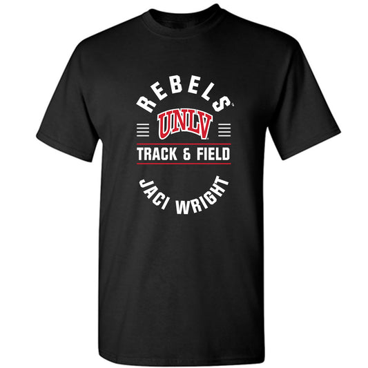 UNLV - NCAA Women's Track & Field : Jaci Wright - Classic Fashion Shersey T-Shirt-0