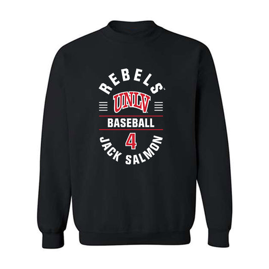 UNLV - NCAA Baseball : Jack Salmon - Classic Fashion Shersey Crewneck Sweatshirt-0