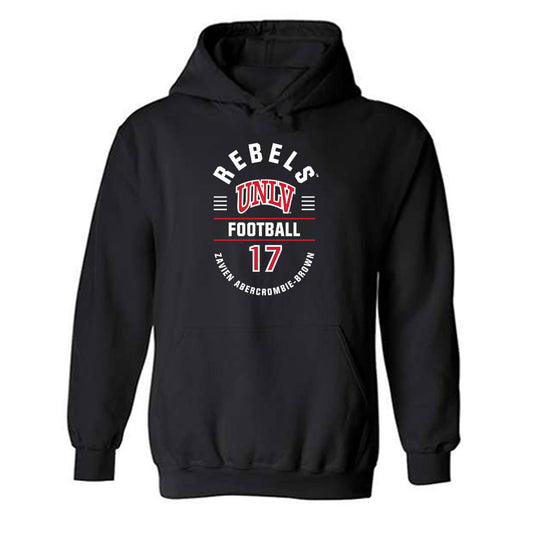 UNLV - NCAA Football : Zavien Abercrombie-Brown - Classic Fashion Shersey Hooded Sweatshirt-0