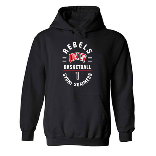 UNLV - NCAA Women's Basketball : Sydni Summers - Classic Fashion Shersey Hooded Sweatshirt-0