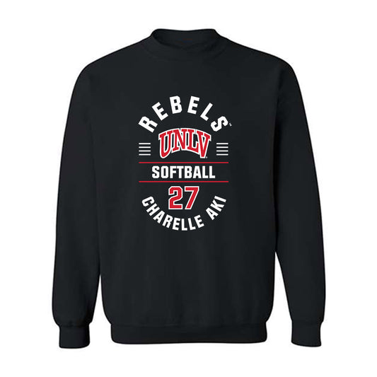 UNLV - NCAA Softball : Charelle Aki - Classic Fashion Shersey Crewneck Sweatshirt-0