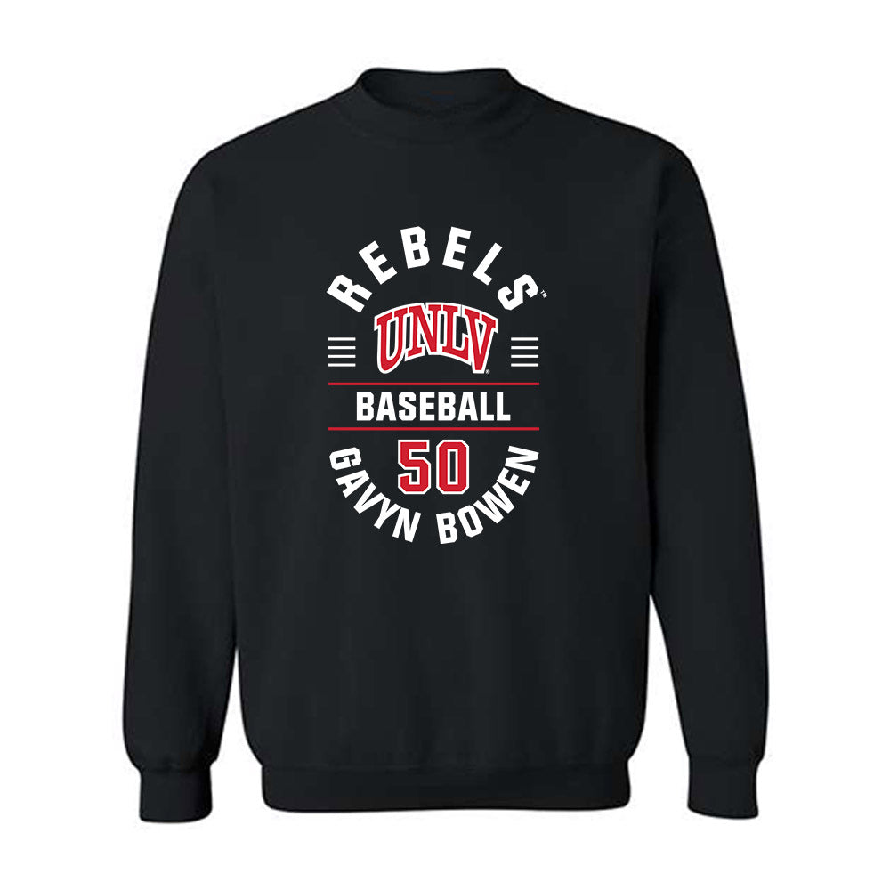 UNLV - NCAA Baseball : Gavyn Bowen - Classic Fashion Shersey Crewneck Sweatshirt-0