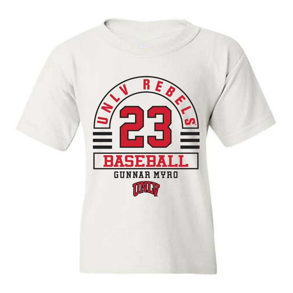 UNLV - NCAA Baseball : Gunnar Myro - Classic Fashion Shersey Youth T-Shirt-0